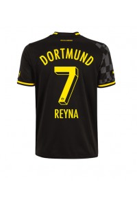 Borussia Dortmund Giovanni Reyna #7 Voetbaltruitje Uit tenue 2022-23 Korte Mouw